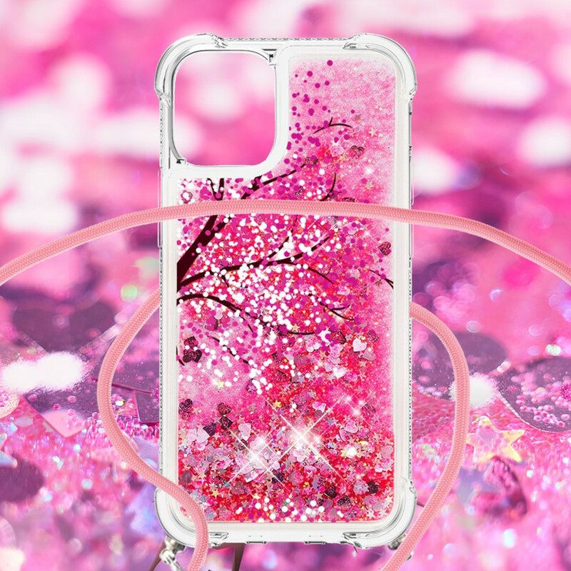 Case iPhone 13 Pro Max Kiristysnyörillä Vetonauhakiiltopuuhun
