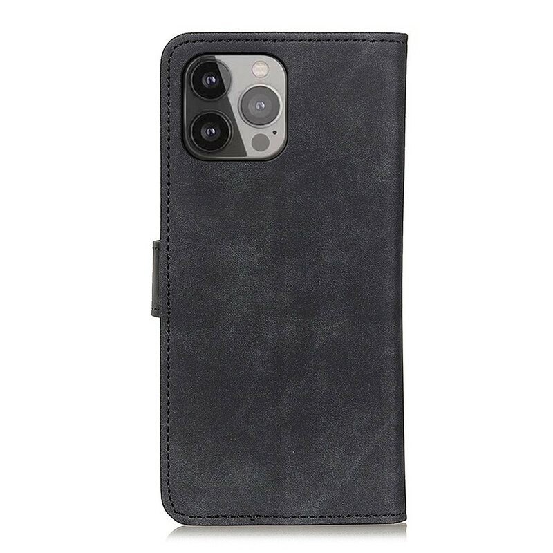 Kotelot iPhone 13 Pro Max Mate Vintage Leather Effect Khazneh