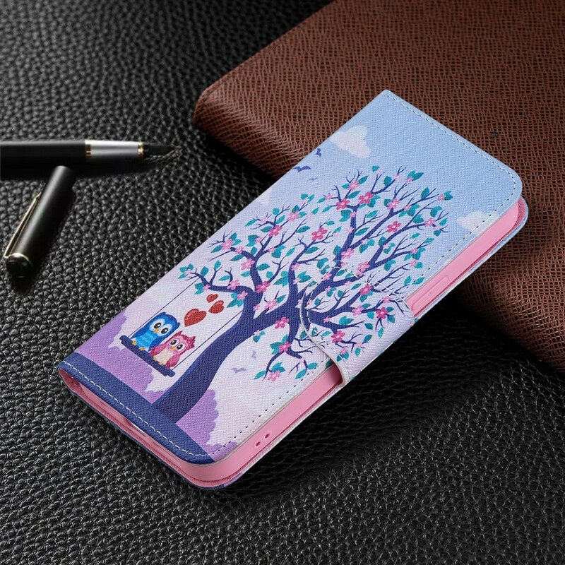 Kotelot iPhone 13 Pro Max Owls On The Swing