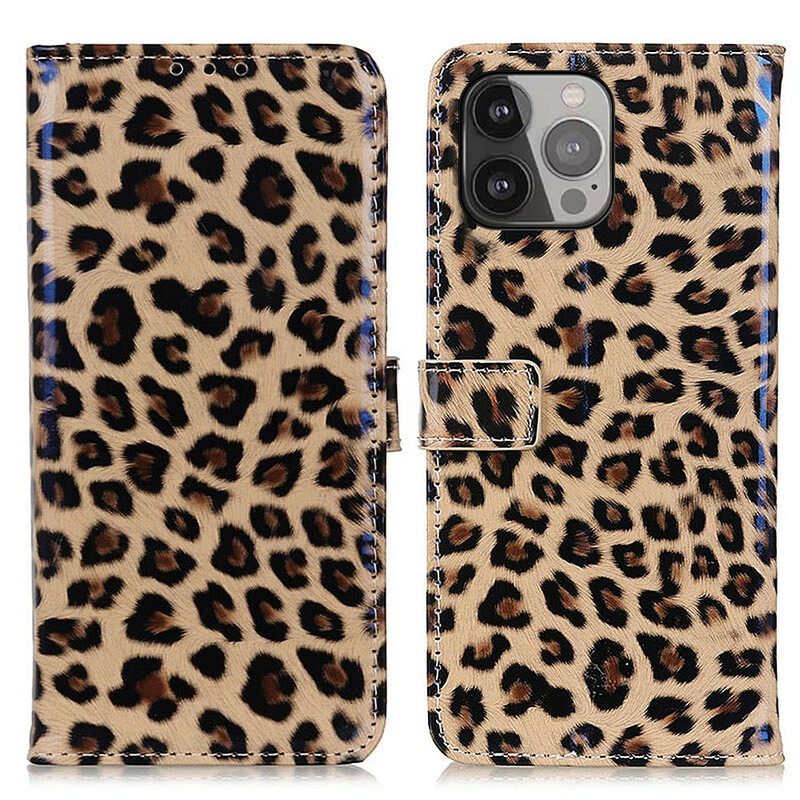 Kotelot iPhone 13 Pro Max Simple Leopard