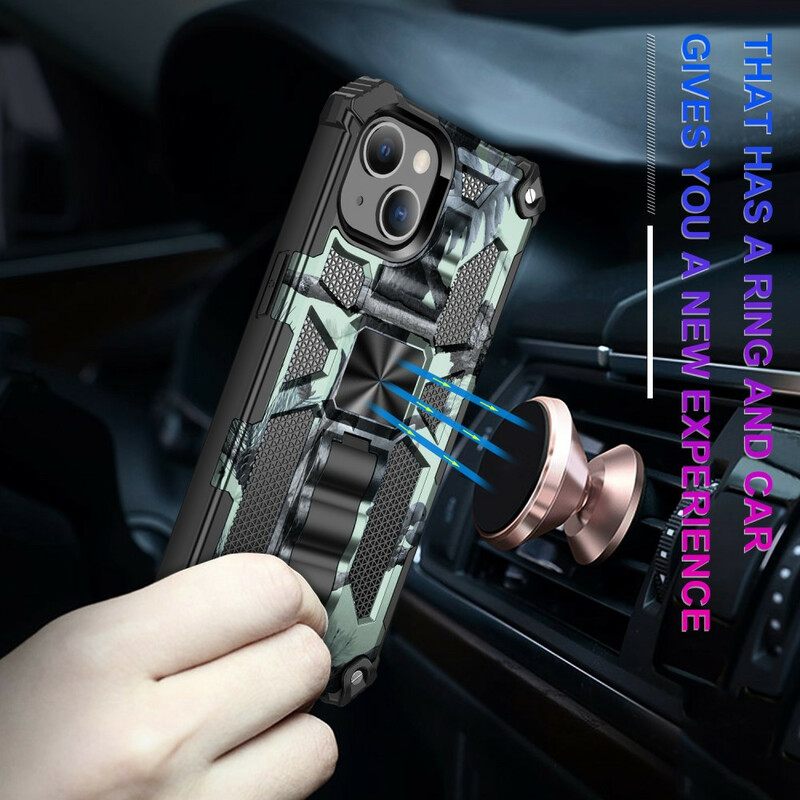 Kuori iPhone 13 Pro Max Camouflage Irrotettava Tuki
