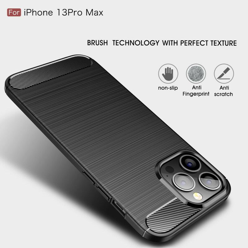 Kuori iPhone 13 Pro Max Harjattu Hiilikuitu