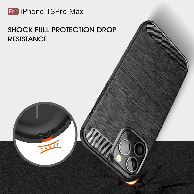 Kuori iPhone 13 Pro Max Harjattu Hiilikuitu