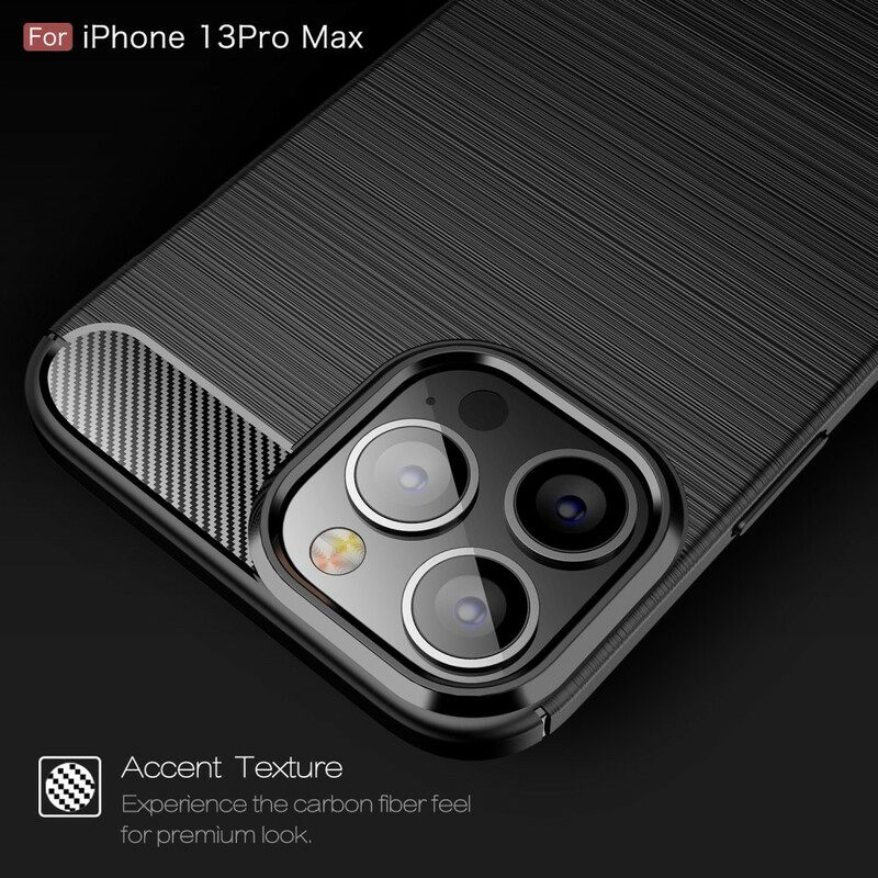 Kuori iPhone 13 Pro Max Harjattu Hiilikuitu