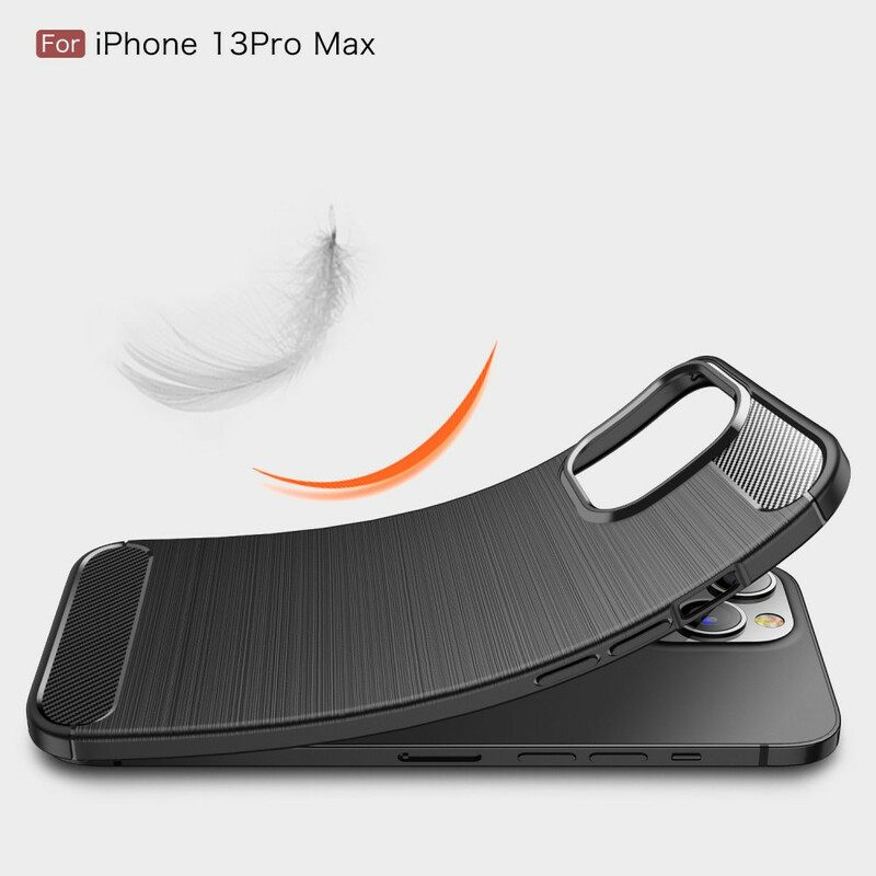 Kuori iPhone 13 Pro Max Harjattu Hiilikuitu
