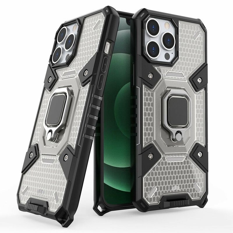 Kuori iPhone 13 Pro Max Honeycomb Renkaalla
