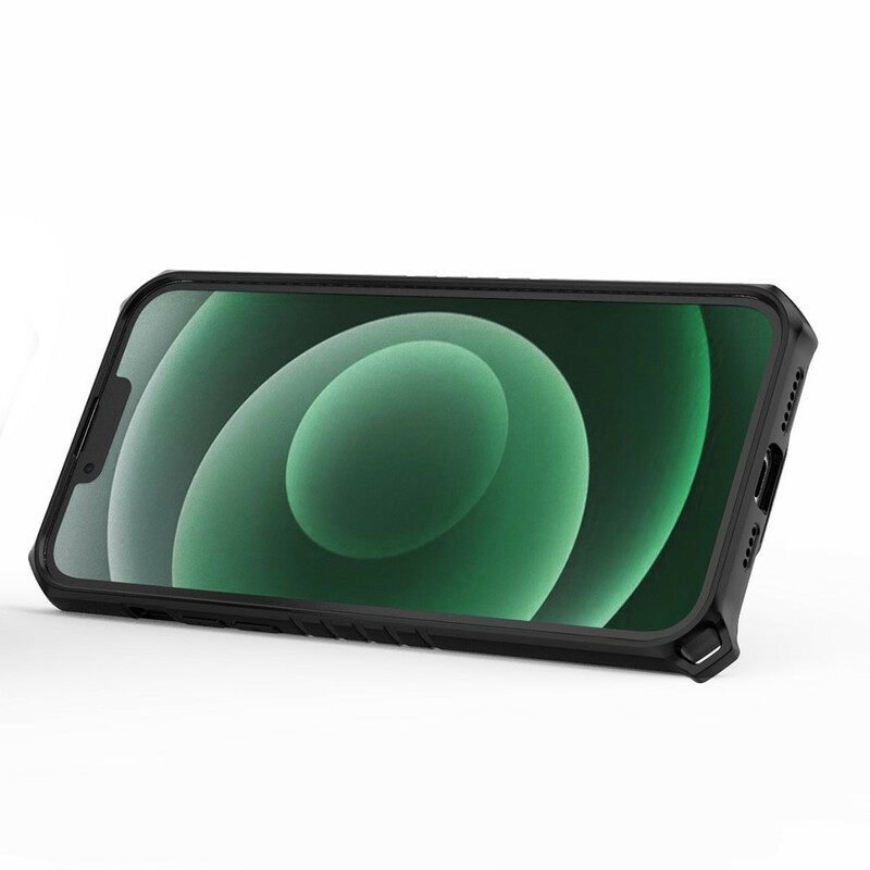 Kuori iPhone 13 Pro Max Honeycomb Renkaalla