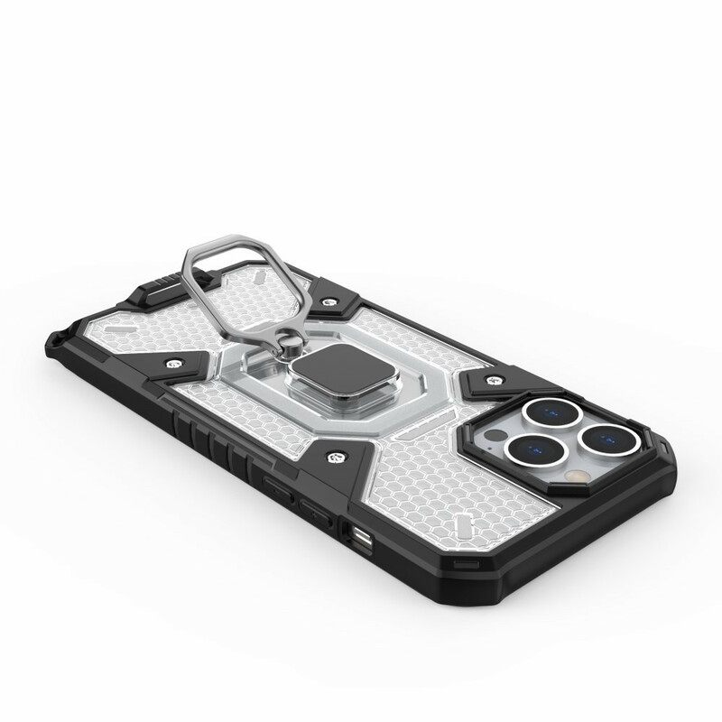 Kuori iPhone 13 Pro Max Honeycomb Renkaalla