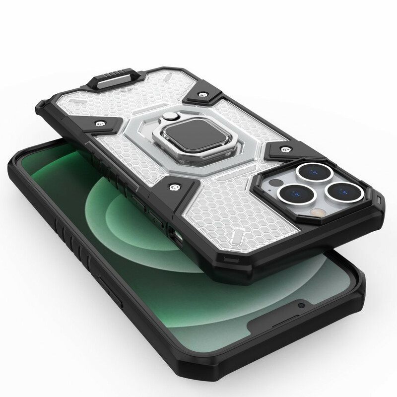 Kuori iPhone 13 Pro Max Honeycomb Renkaalla