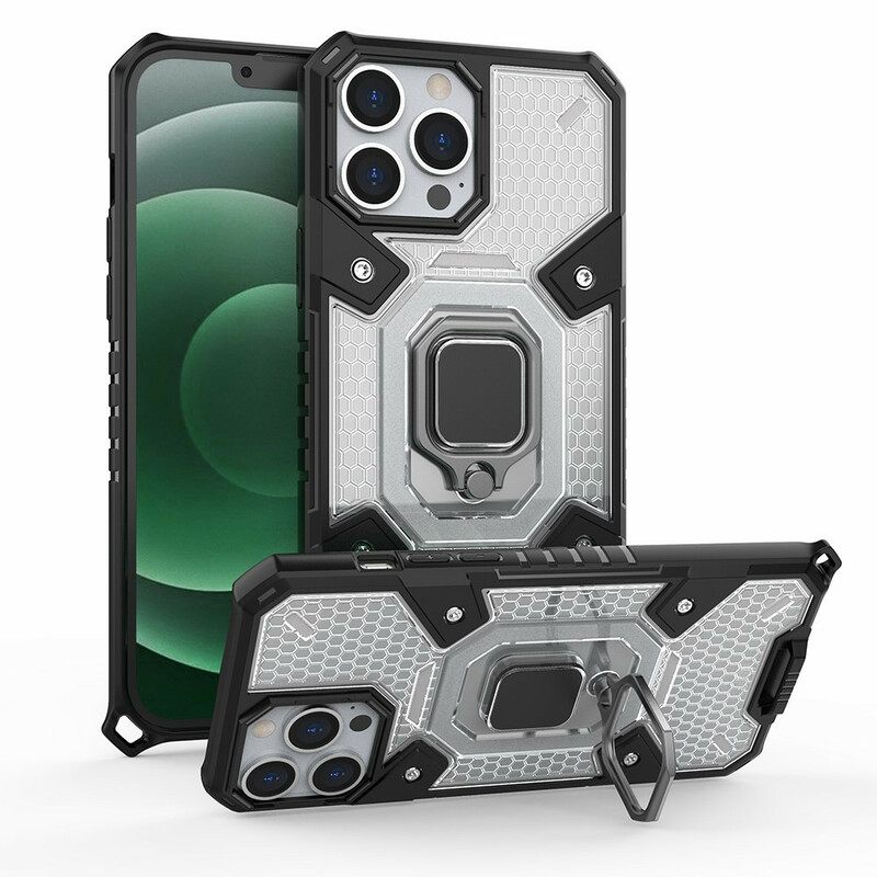 Kuori iPhone 13 Pro Max Honeycomb Renkaalla