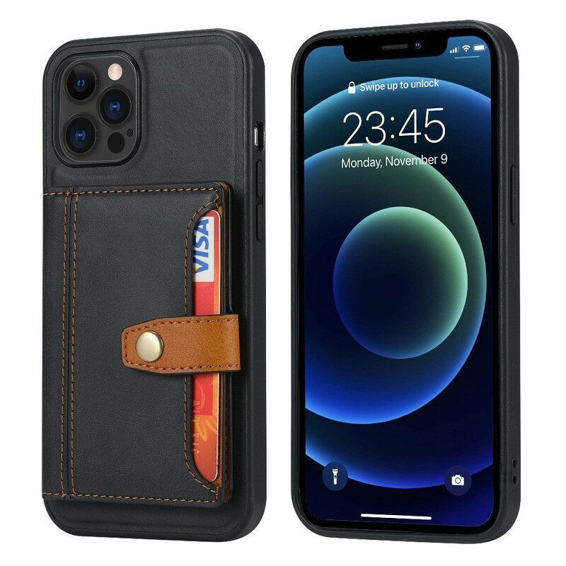 Kuori iPhone 13 Pro Max Korttipidikkeen Hihnapidike