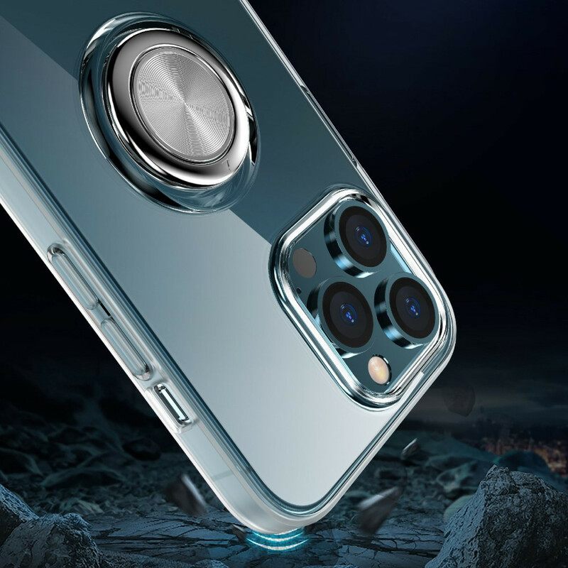 Kuori iPhone 13 Pro Max Läpinäkyvä Rengastuella