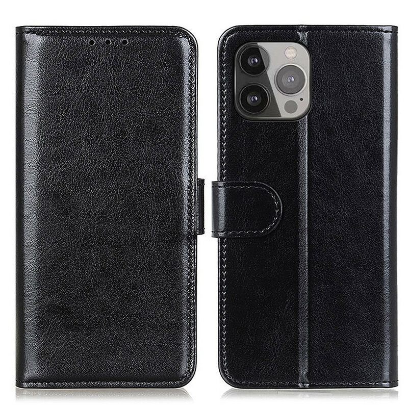 Nahkakotelo iPhone 13 Pro Max Faux Leather Finesse