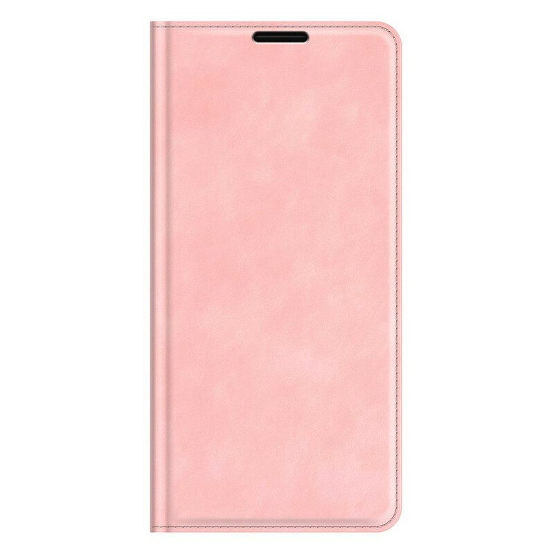 Puhelinkuoret iPhone 13 Pro Max Kotelot Flip Silk Soft Leather Effect