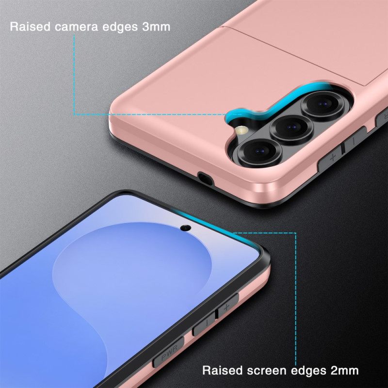 Case Samsung Galaxy S26 Plus Puhelinkuoret Metallikuvioinen Korttikotelo