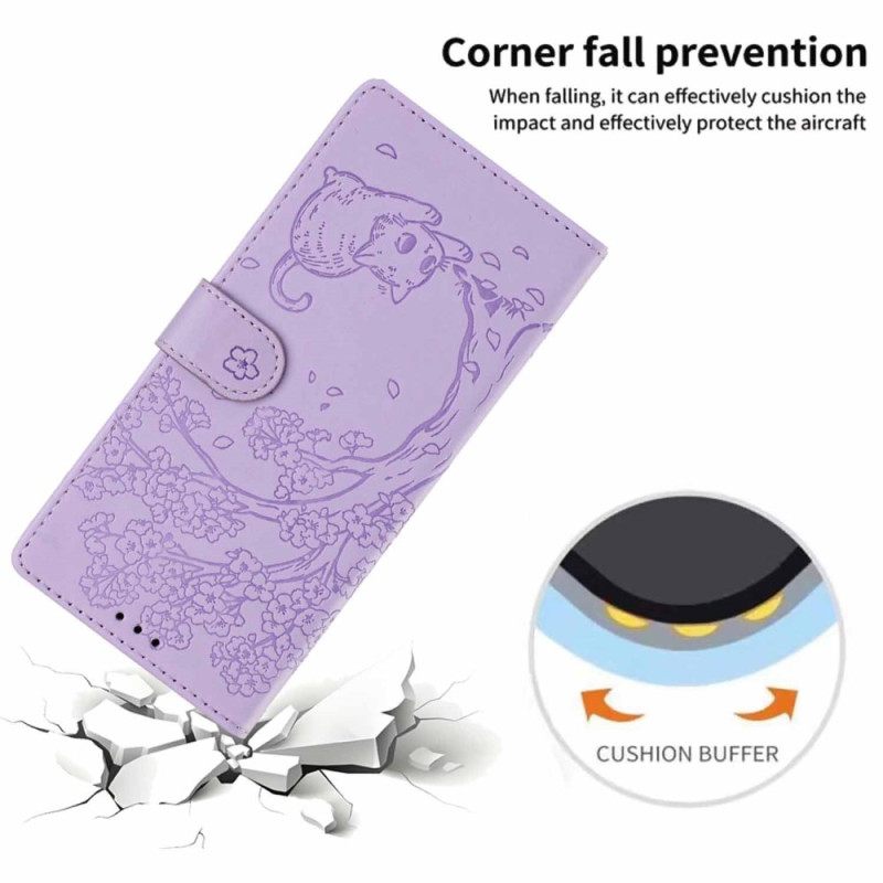 Kotelot Samsung Galaxy S26 Plus Puu- Ja Kissakuvioinen