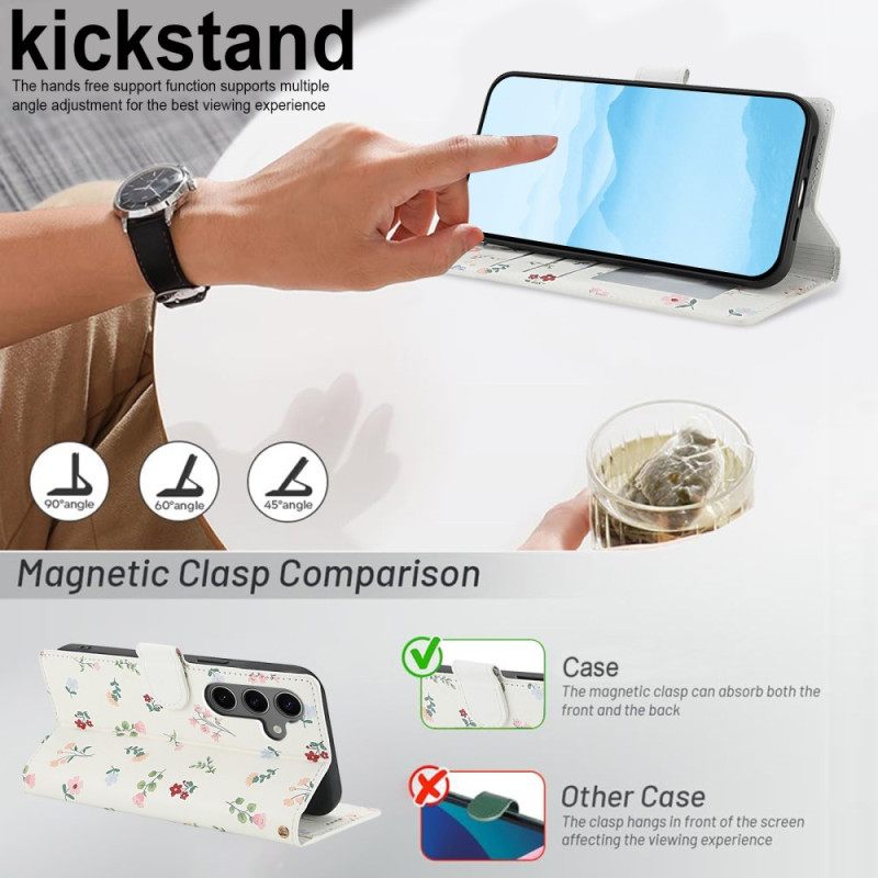 Kuoret Samsung Galaxy S26 Plus Kukkakuvioinen Hihna