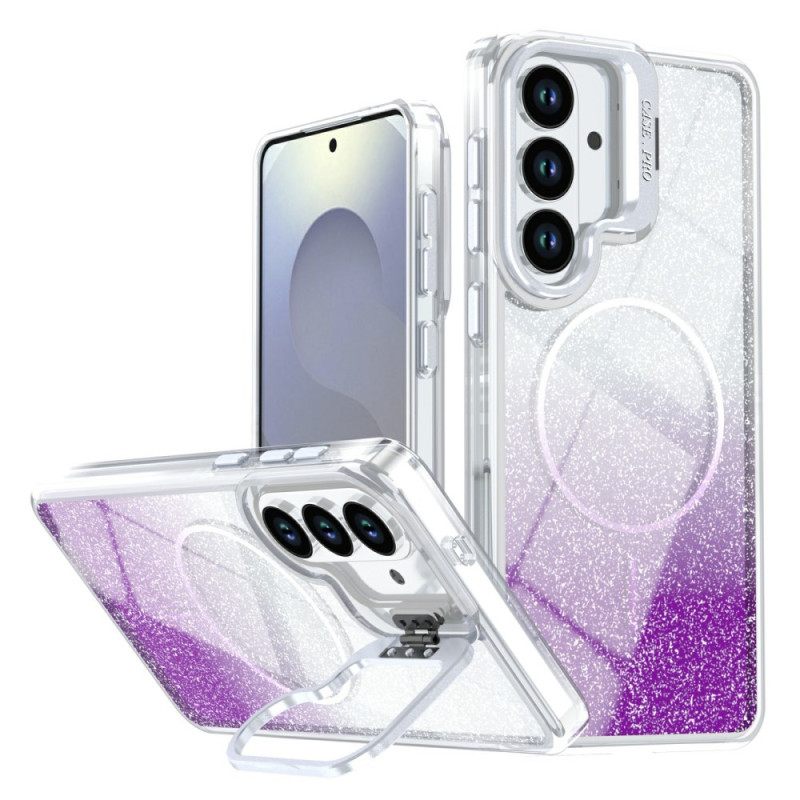 Kuori Samsung Galaxy S26 Plus Magneettinen Liukuvärjätty Kimalle Ja Tausta