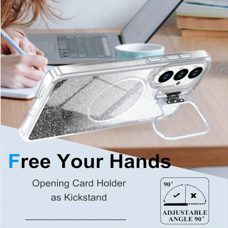 Kuori Samsung Galaxy S26 Plus Magneettinen Liukuvärjätty Kimalle Ja Tausta