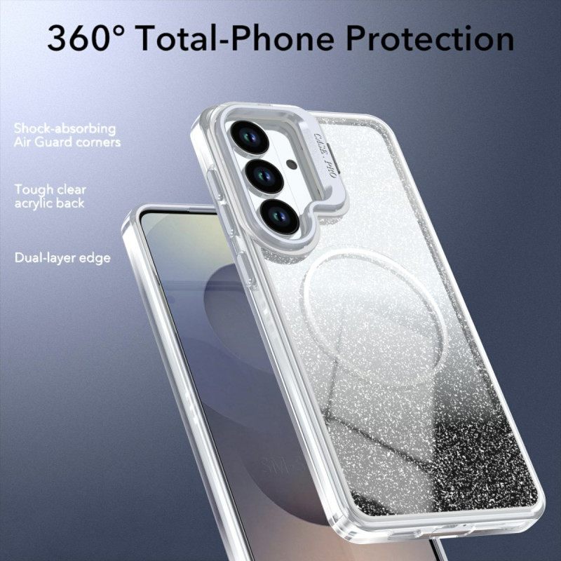 Kuori Samsung Galaxy S26 Plus Magneettinen Liukuvärjätty Kimalle Ja Tausta