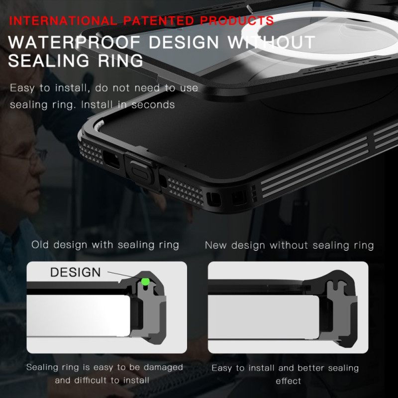 Kuori Samsung Galaxy S26 Plus Vedenpitävä Magneettinen Redpepper