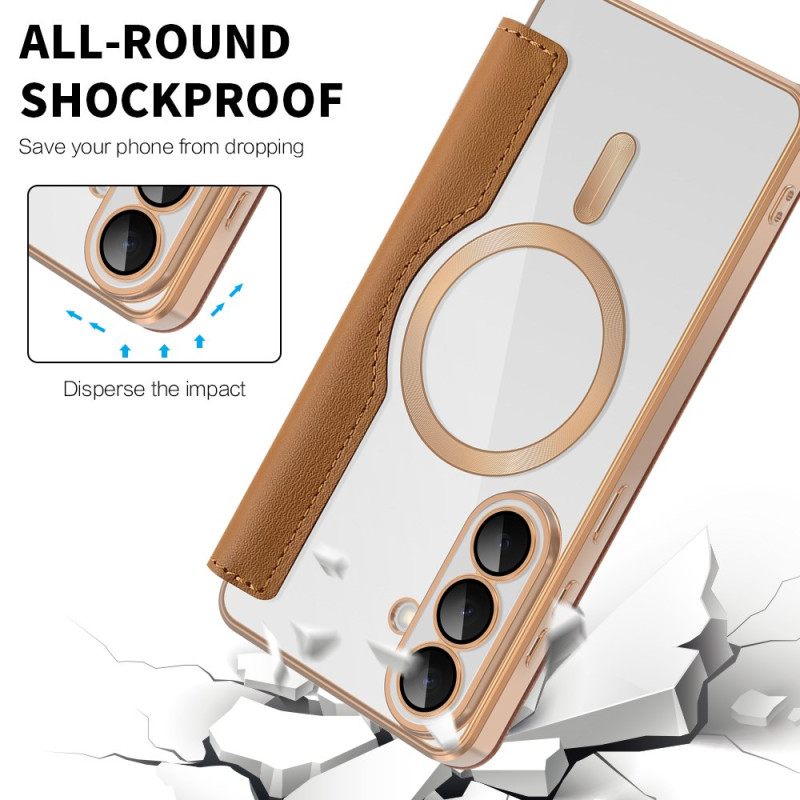 Nahkakotelo Samsung Galaxy S26 Plus Pehmustettu Rfid-korttikotelo