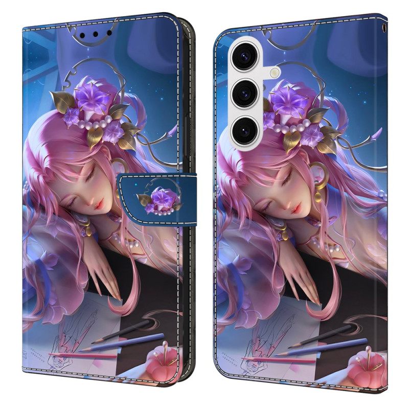 Nahkakotelo Samsung Galaxy S26 Plus Prinsessa Ruusunen