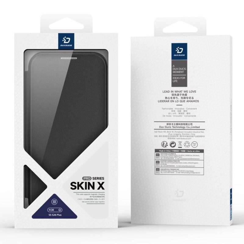 Nahkakotelo Samsung Galaxy S26 Plus Puhelinkuoret Magneettinen Skin X Pro Dux Ducis