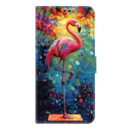 Nahkakotelo Samsung Galaxy S26 Plus Taideflamingo