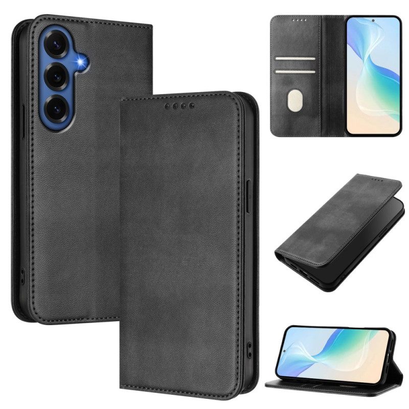 Nahkakotelo Samsung Galaxy S26 Plus Teksturoitu Rfid-suojaus Retro