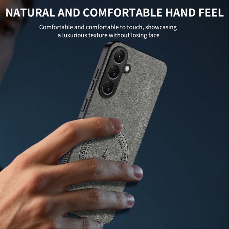 Puhelinkuoret Samsung Galaxy S26 Plus Magneettinen Nahkaefekti