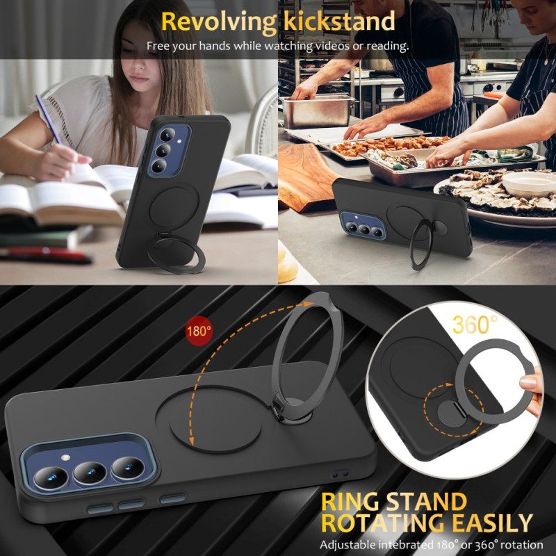 Puhelinkuoret Samsung Galaxy S26 Plus Magneettinen Pyörivällä Renkaalla Ja Jalustalla