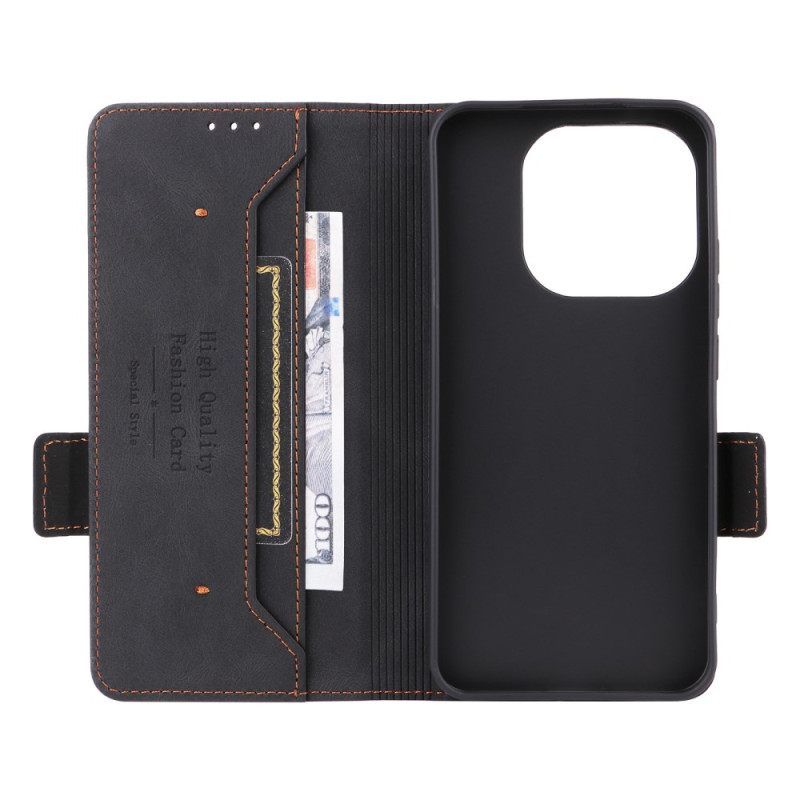 Nahkakotelo Xiaomi 15t Tetro-suunnittelu Suojakuori