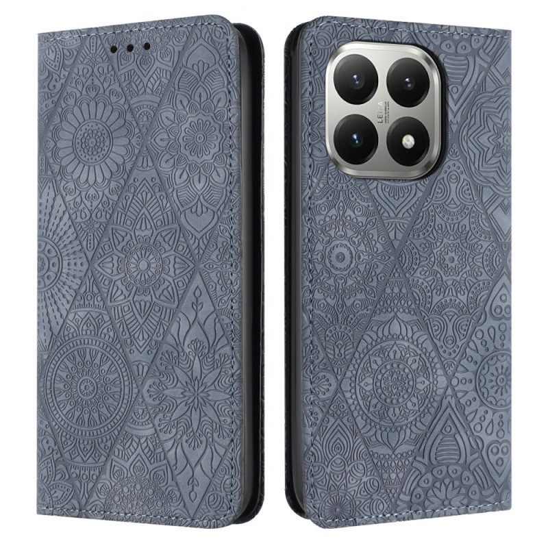 Nahkakotelo Xiaomi 15t Tilkkutyö