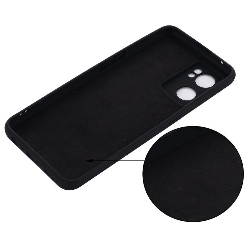 Case Oppo Find X5 Lite Nestemäinen Silikoni Kaulanauhalla