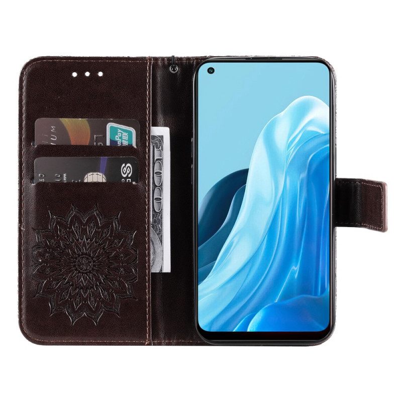 Kotelot Oppo Find X5 Lite Suojaketju Kuori Mandala Aurinkohihna
