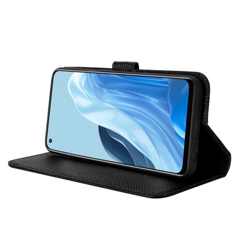 Kotelot Oppo Find X5 Lite Suojaketju Kuori Tyylikäs Keinonahkahihna