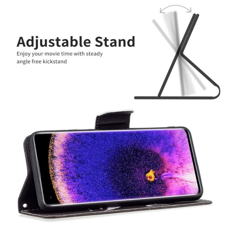Nahkakotelo Oppo Find X5 Lite Devil Puhelin
