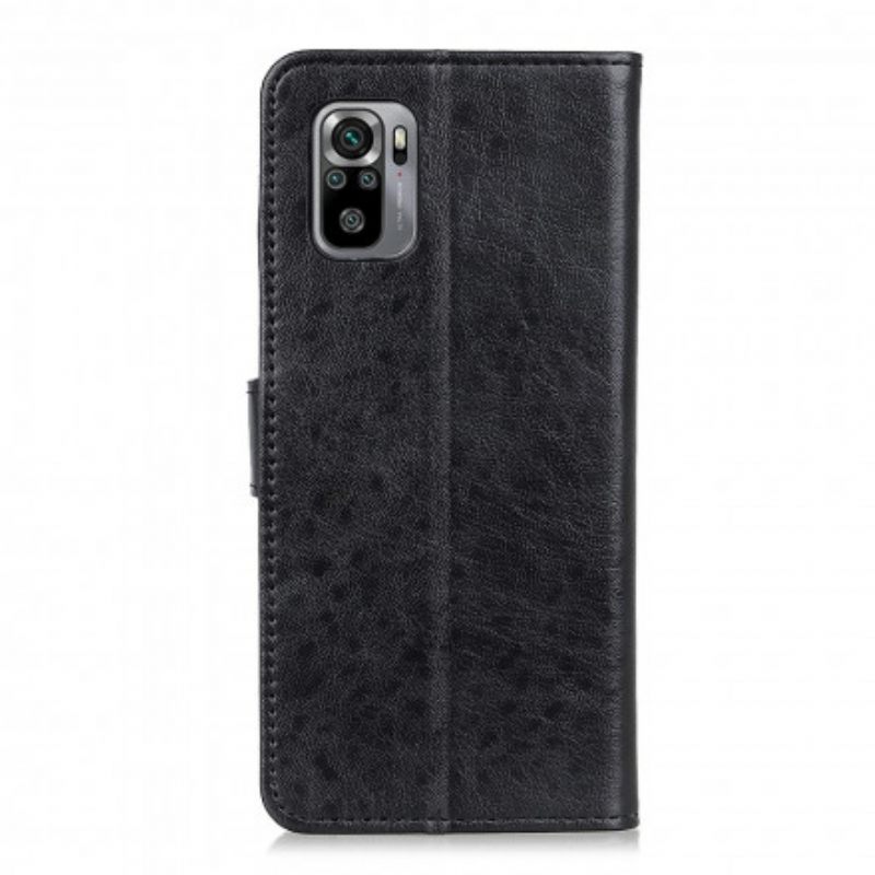 Flip Case Xiaomi Redmi Note 10 / 10S Teksturoitu Keinonahka