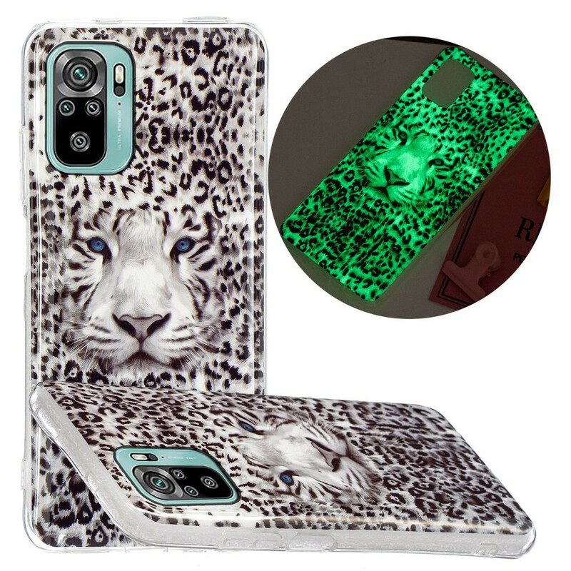 Kuori Xiaomi Redmi Note 10 / 10S Fluoresoiva Leopard