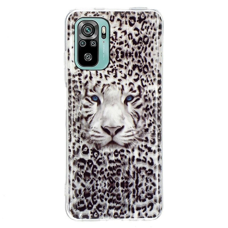 Kuori Xiaomi Redmi Note 10 / 10S Fluoresoiva Leopard
