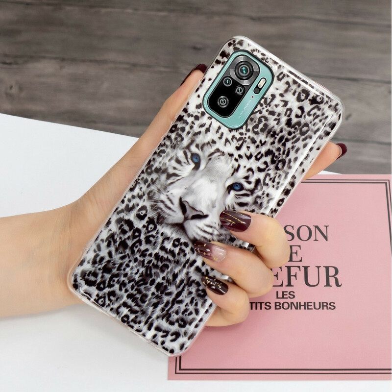 Kuori Xiaomi Redmi Note 10 / 10S Fluoresoiva Leopard
