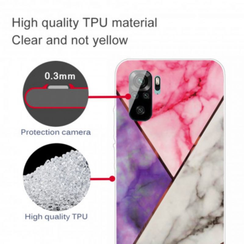 Kuori Xiaomi Redmi Note 10 / 10S Intense Geometry Marble