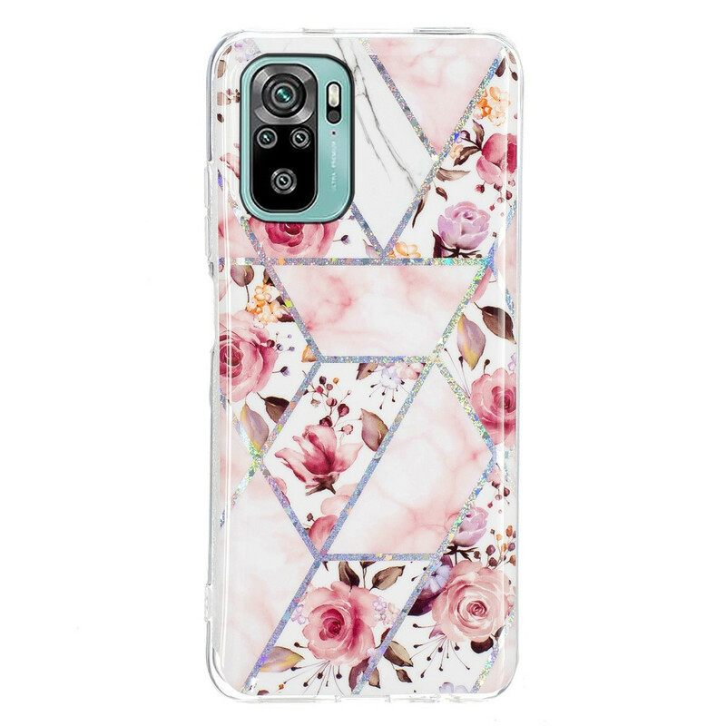 Kuori Xiaomi Redmi Note 10 / 10S Marmoroidut Kukat
