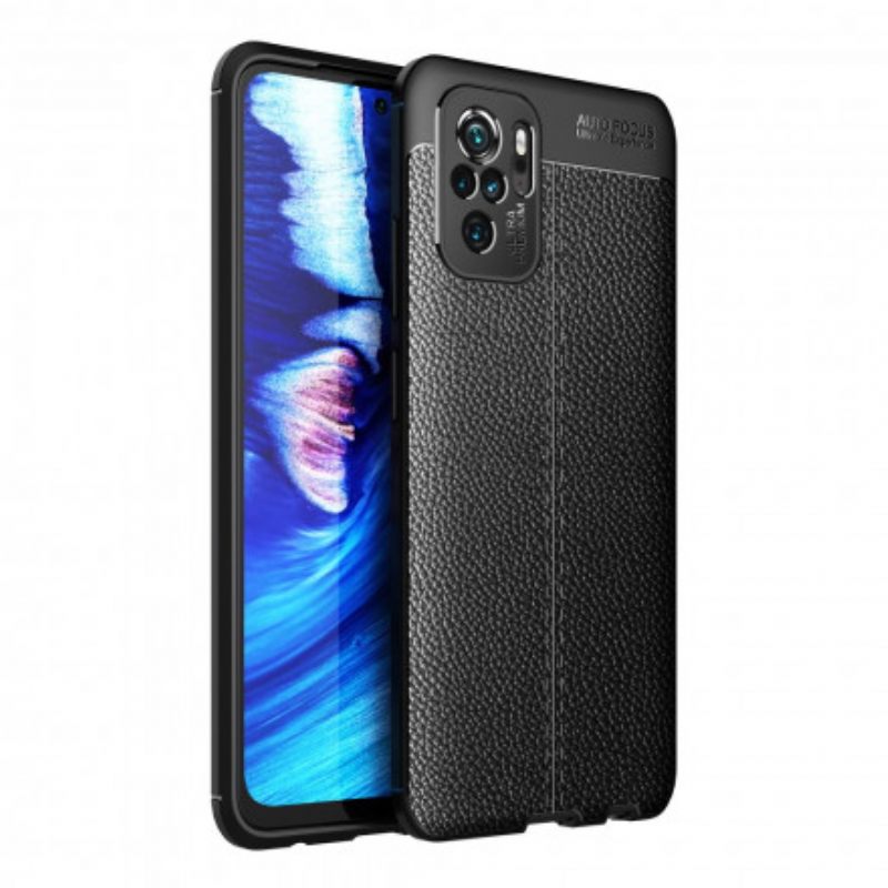 Kuori Xiaomi Redmi Note 10 / 10S Nahkaefekti Litsi Kaksinkertainen Linja