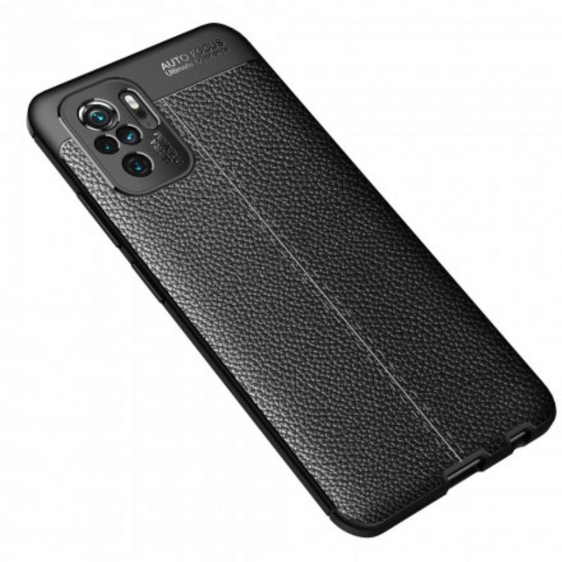 Kuori Xiaomi Redmi Note 10 / 10S Nahkaefekti Litsi Kaksinkertainen Linja