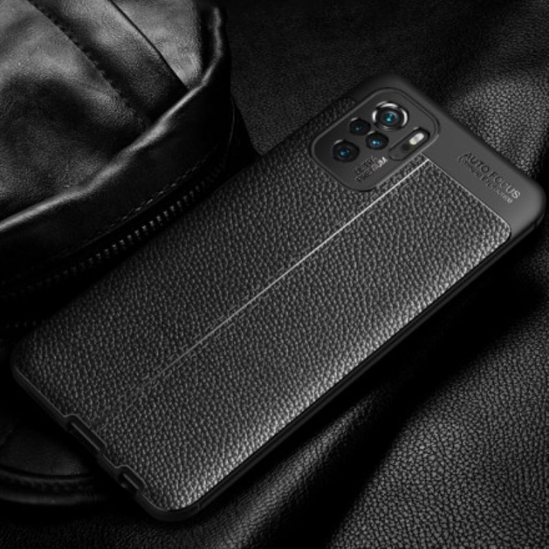 Kuori Xiaomi Redmi Note 10 / 10S Nahkaefekti Litsi Kaksinkertainen Linja