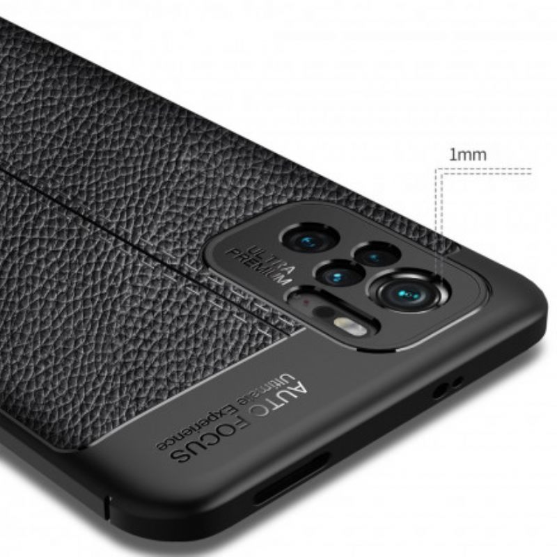 Kuori Xiaomi Redmi Note 10 / 10S Nahkaefekti Litsi Kaksinkertainen Linja