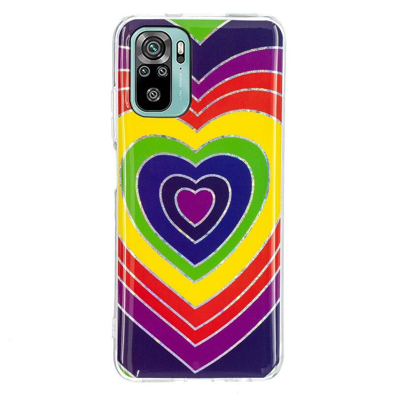 Kuori Xiaomi Redmi Note 10 / 10S Psykedeelinen Sydän
