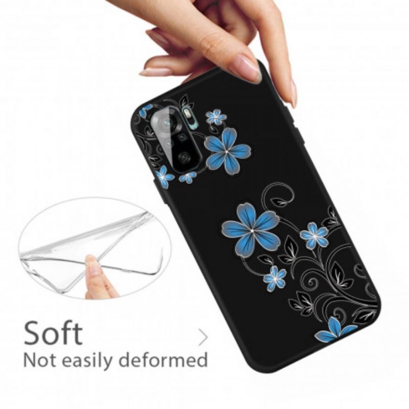 Kuori Xiaomi Redmi Note 10 / 10S Siniset Kukat